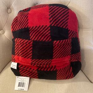 Vera Bradley Fleece Travel Blanket/Pillow. New With Tags. Red Buffalo Check.